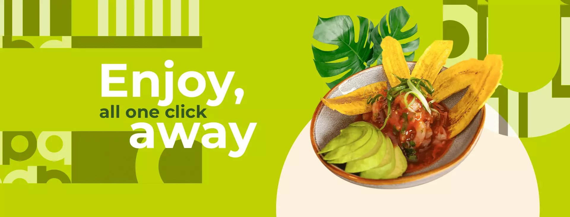 Inca paisa restaurant online order banner with ceviche dish”
